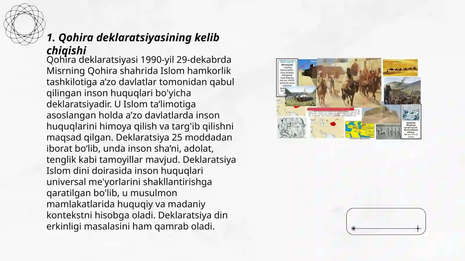 Qohira deklaratsiyasi tarixi va mazmuni 3