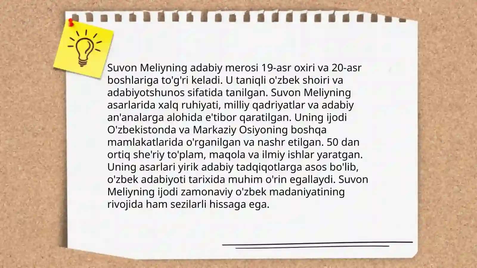 Suvon Meli adabiy estetik qarashlari 3