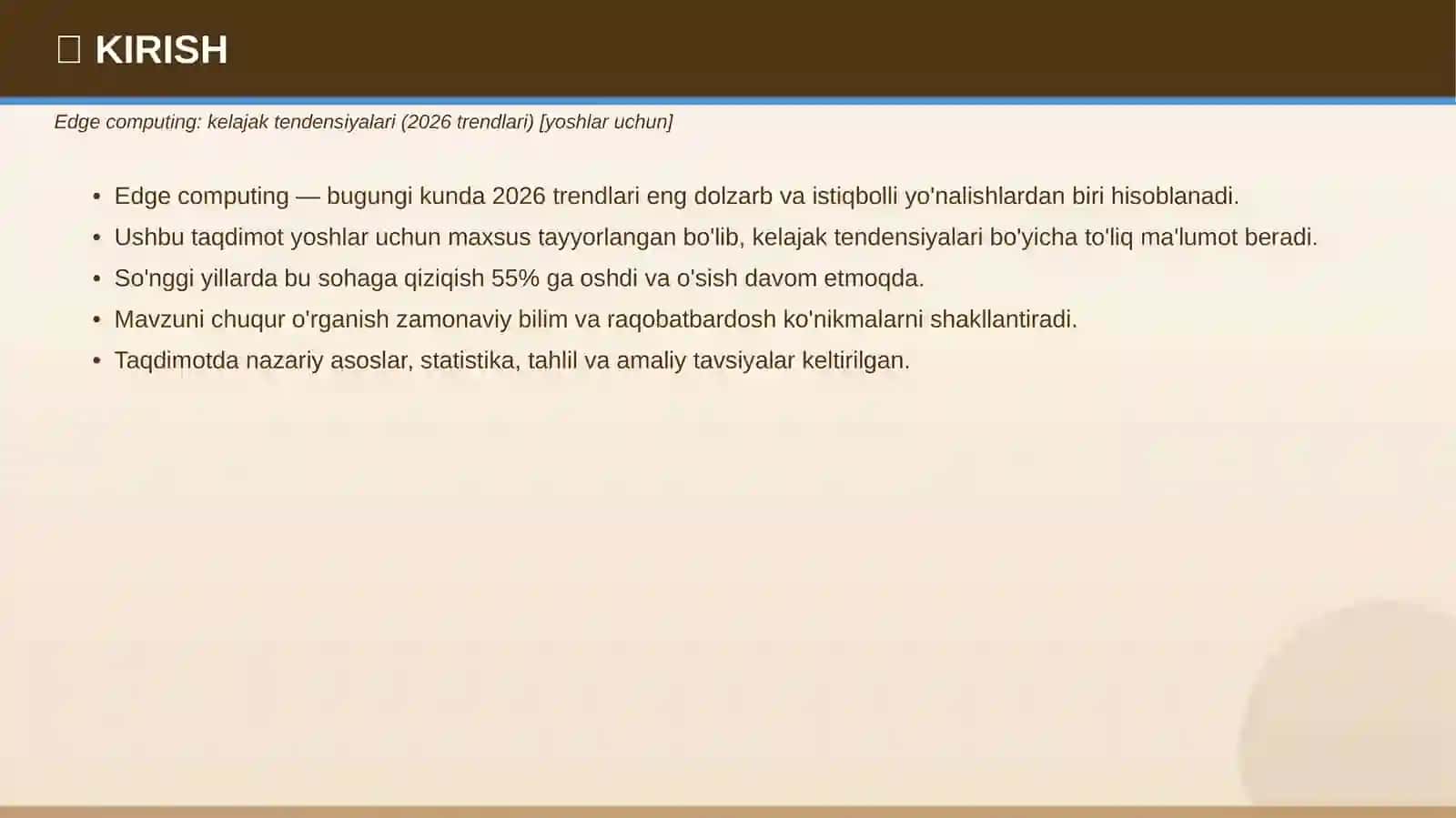 Edge computing: kelajak tendensiyalari (2026 trendlari) [yoshlar uchun] 3