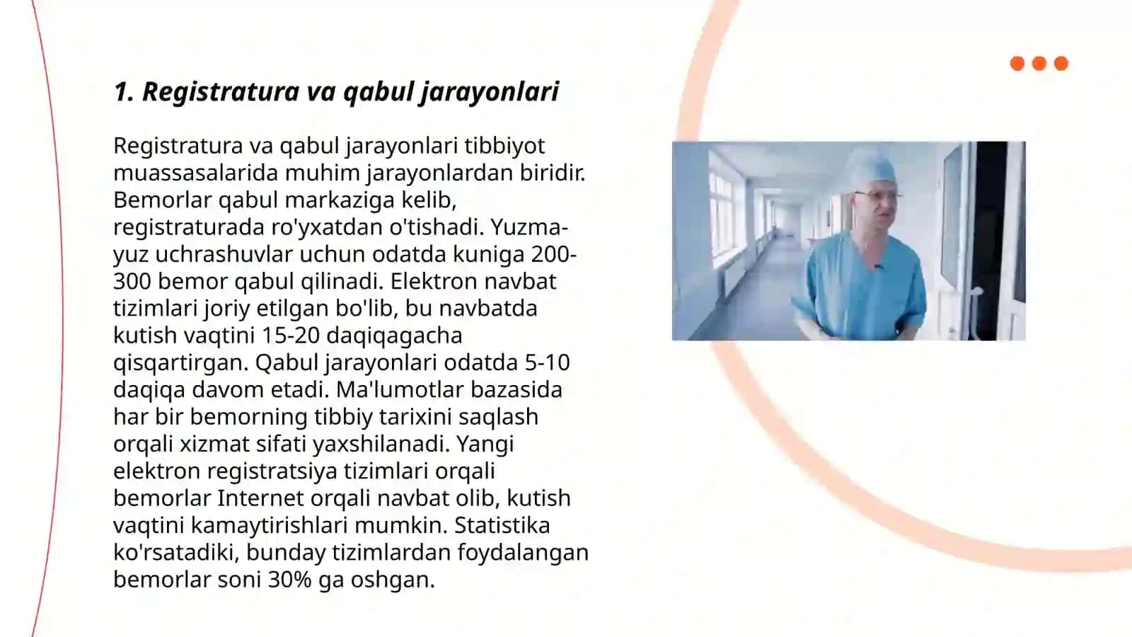 Registratura va qabul jarayonlari 3