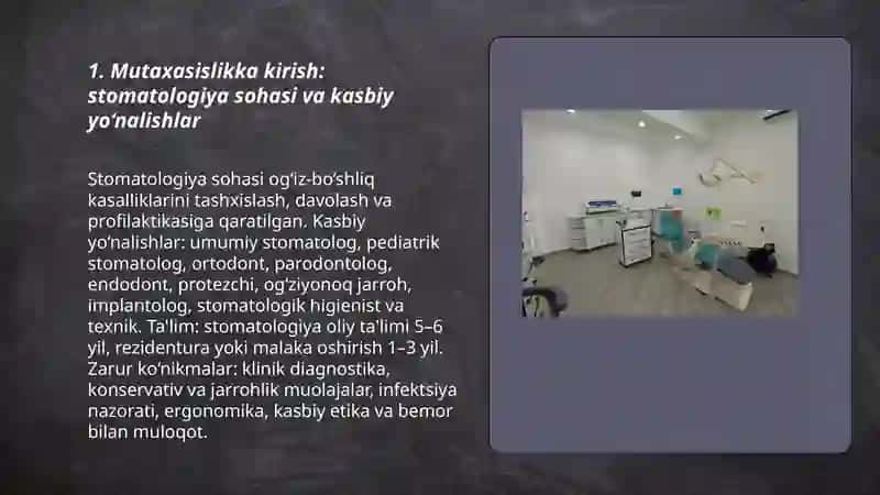 Preklinik restavratsion fanidan mustaqil ish 3