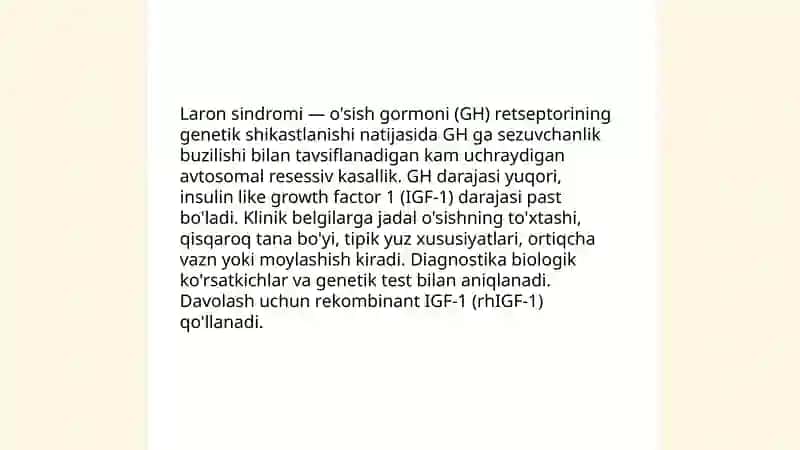 Laron sindromi 3