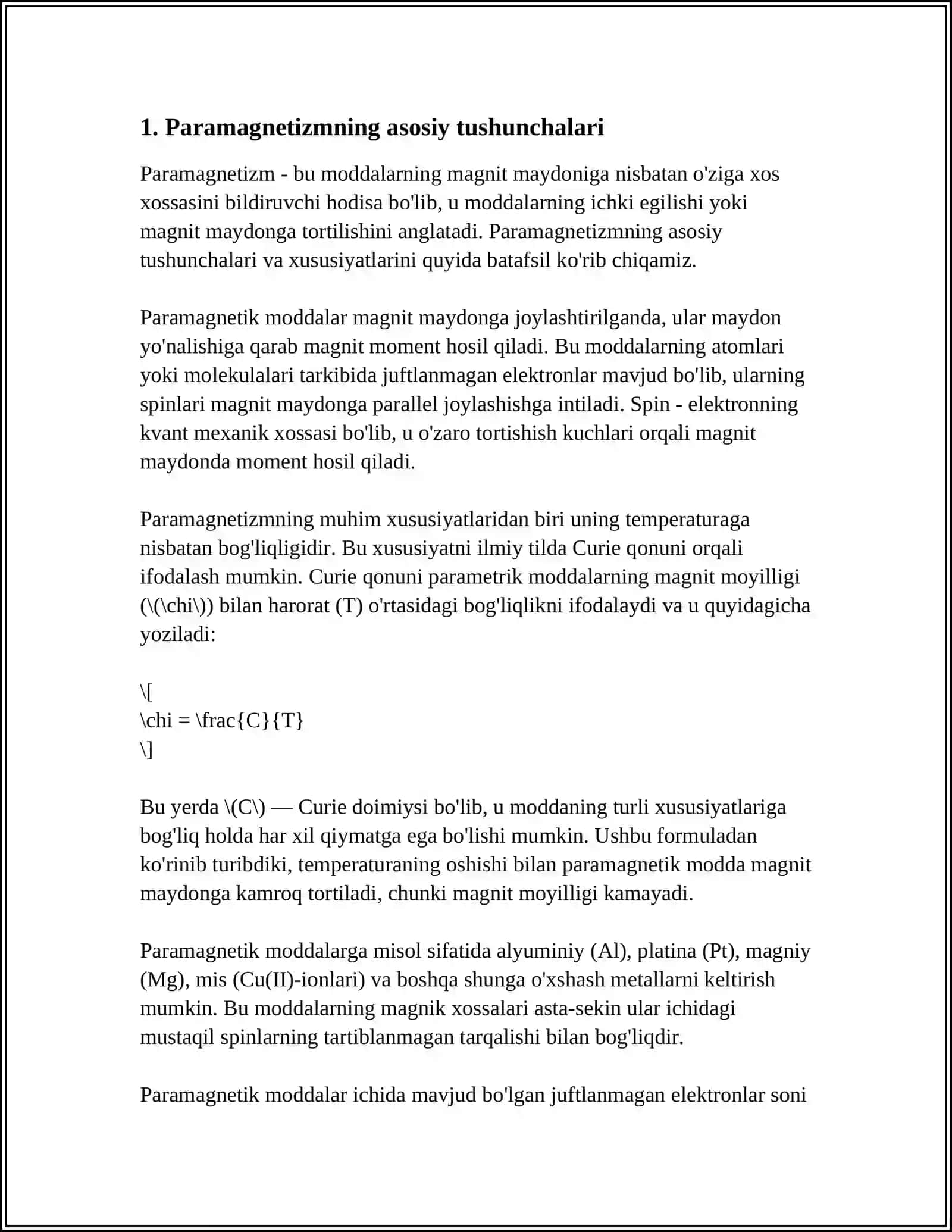 PARAMAGNETIZM 3