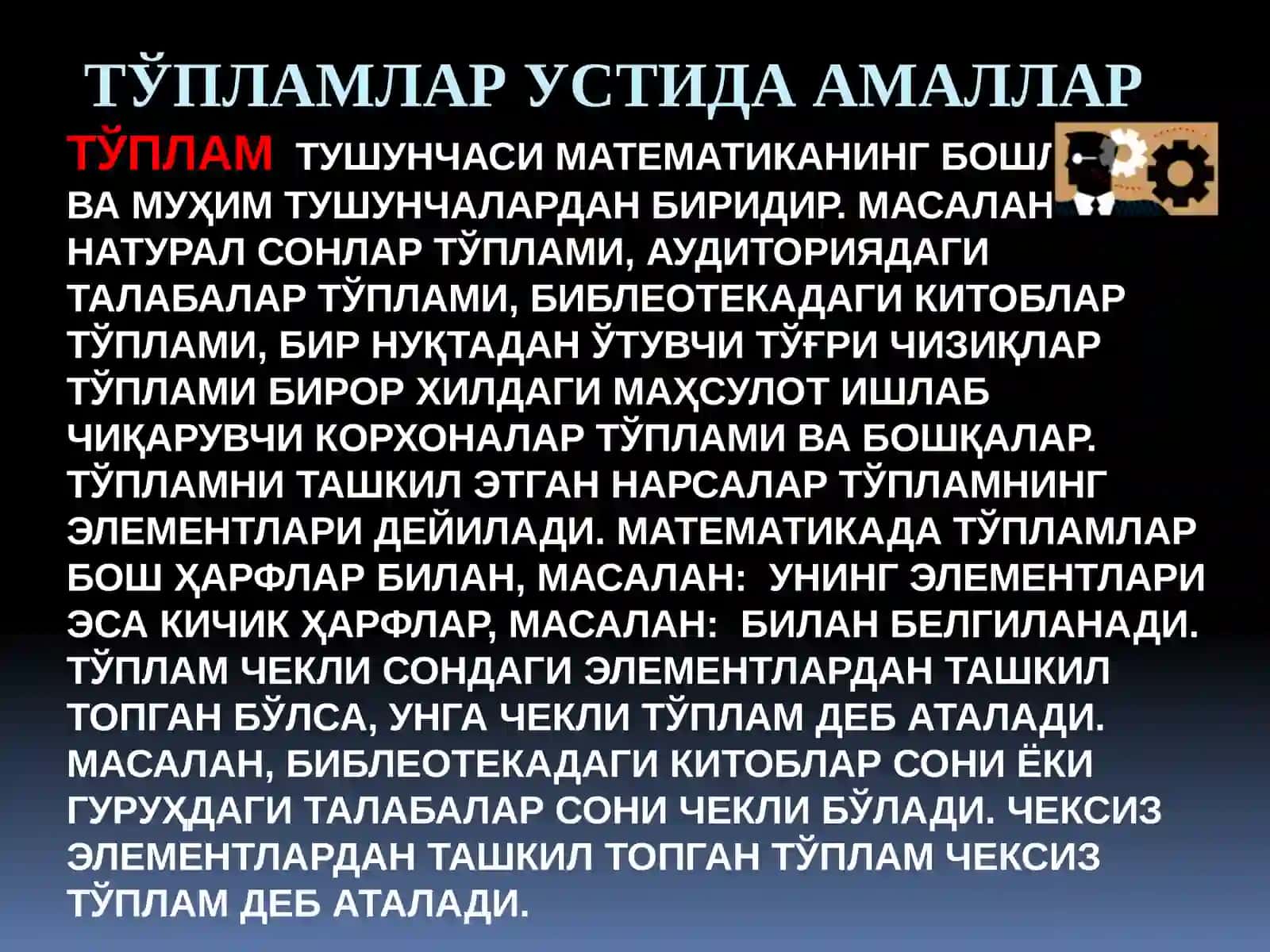 MAVZU: IKKI TO’PLAM ORASIDAGI MOSLIK, MOSLIKNING GRAFIGI VAGRAFI 3