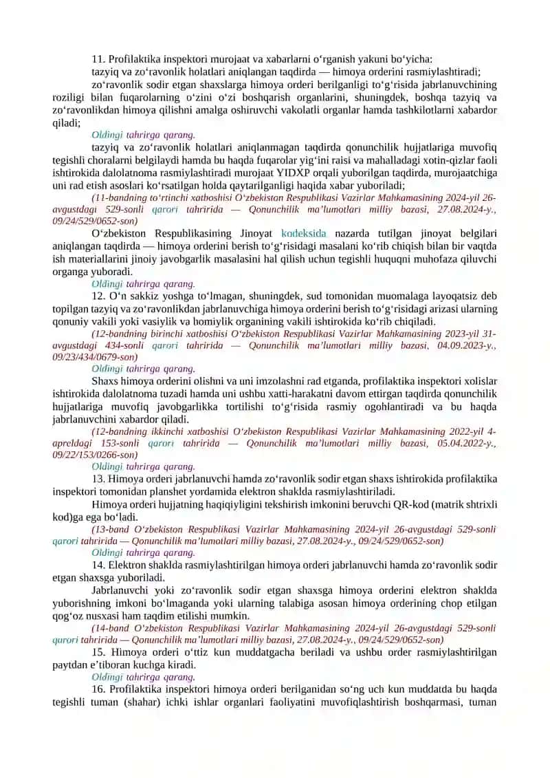 Xotin-qizlarni tazyiq va zo‘ravonlikdan himoya qilish to‘g‘risida 3