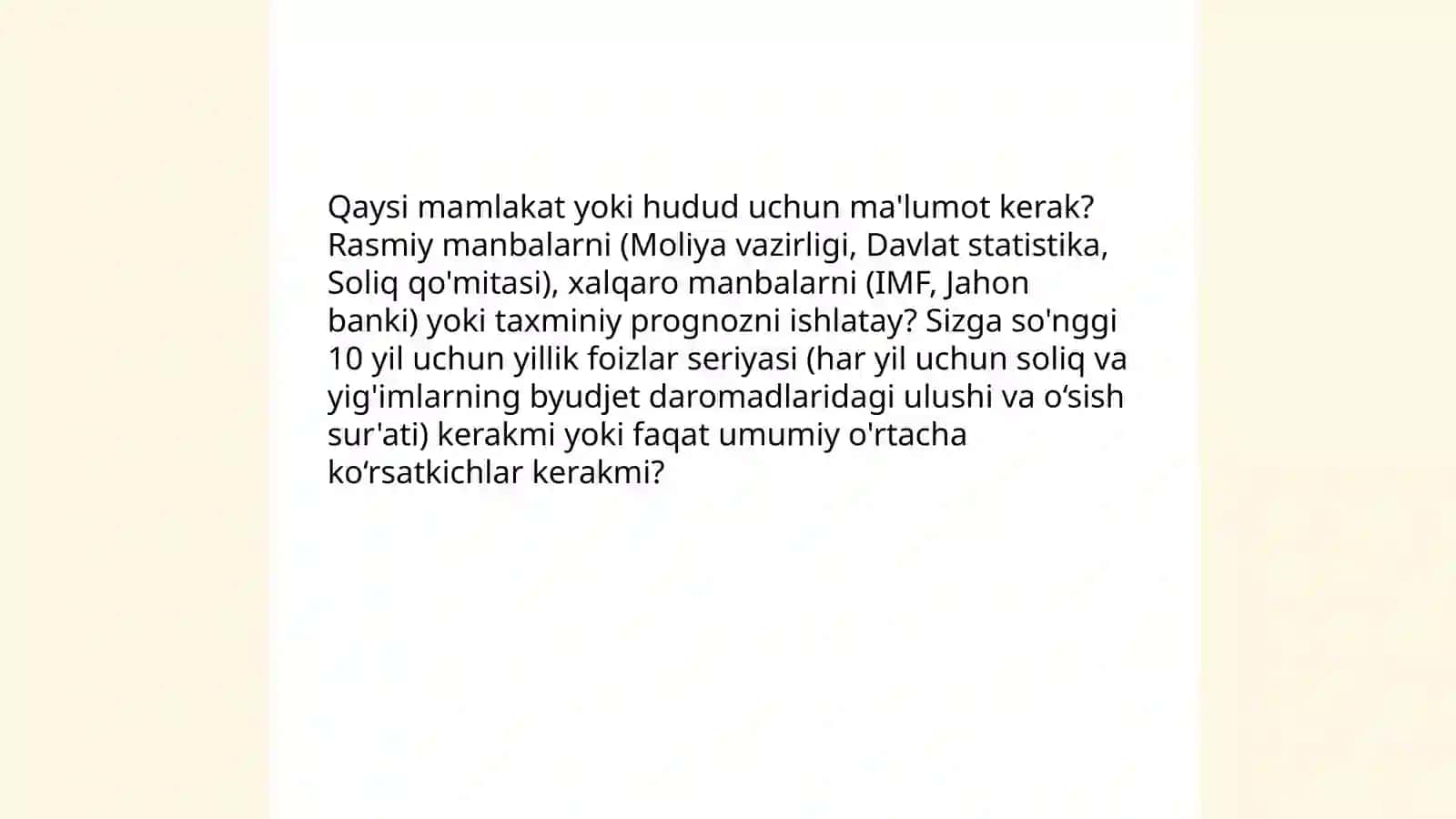 Soliqlar va yig'imlarning byudjet daromadlaridagi salmog'i hamda ularning o'zgarish dinamikasi 3