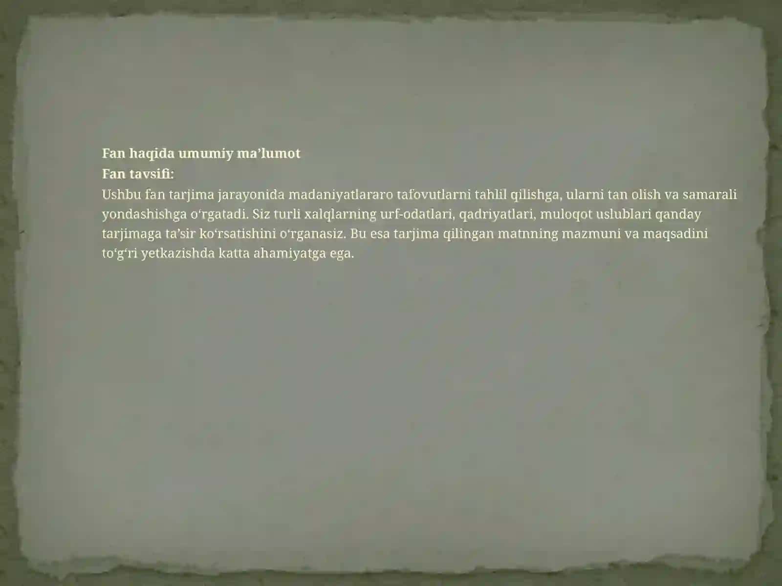 Tarjimada madaniyatlararo muloqot 3