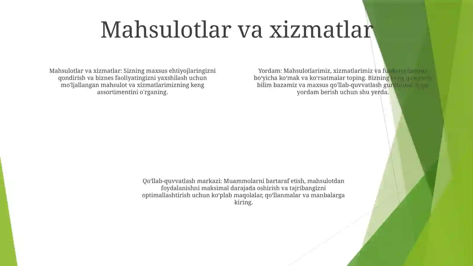 Yordam Mahsulotlar 3