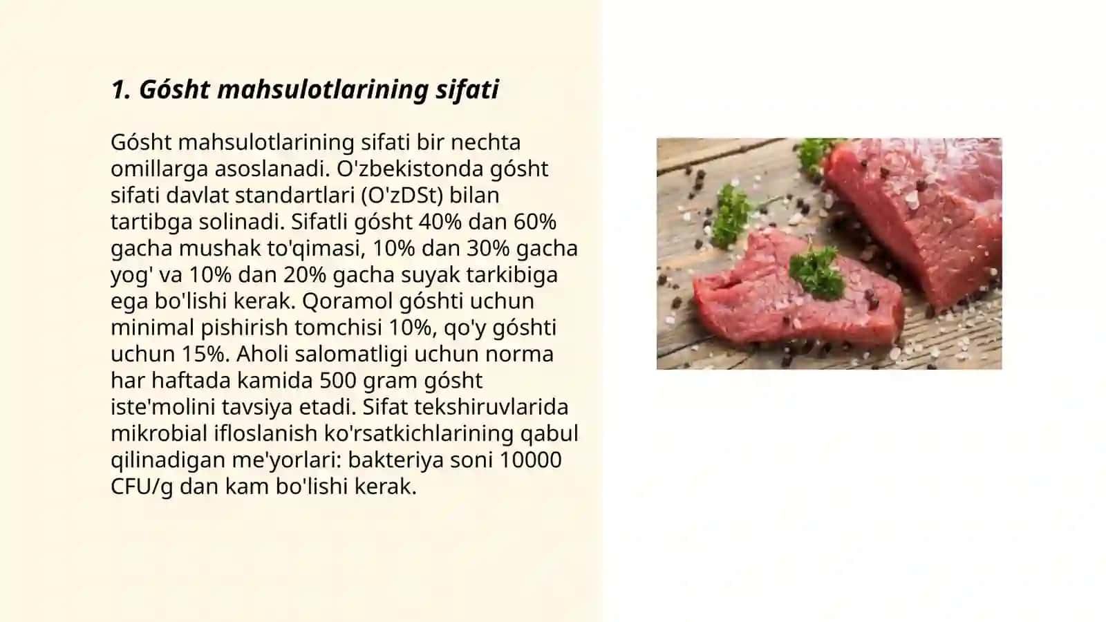 Gósht mahsulotlari ekspertizasi 3