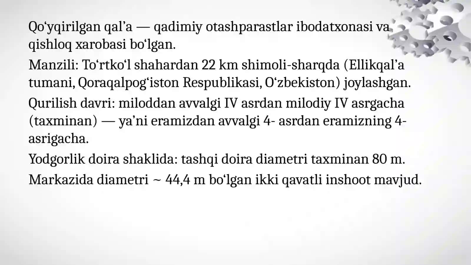 Qo‘yqirilgan qal’a yodgorliklari 3