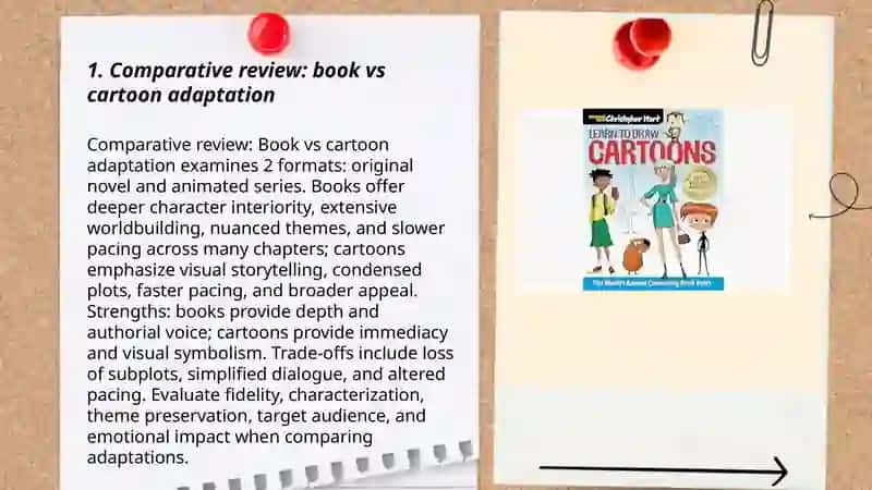 Book and Cartoon Review: Comparative Analysis 3
