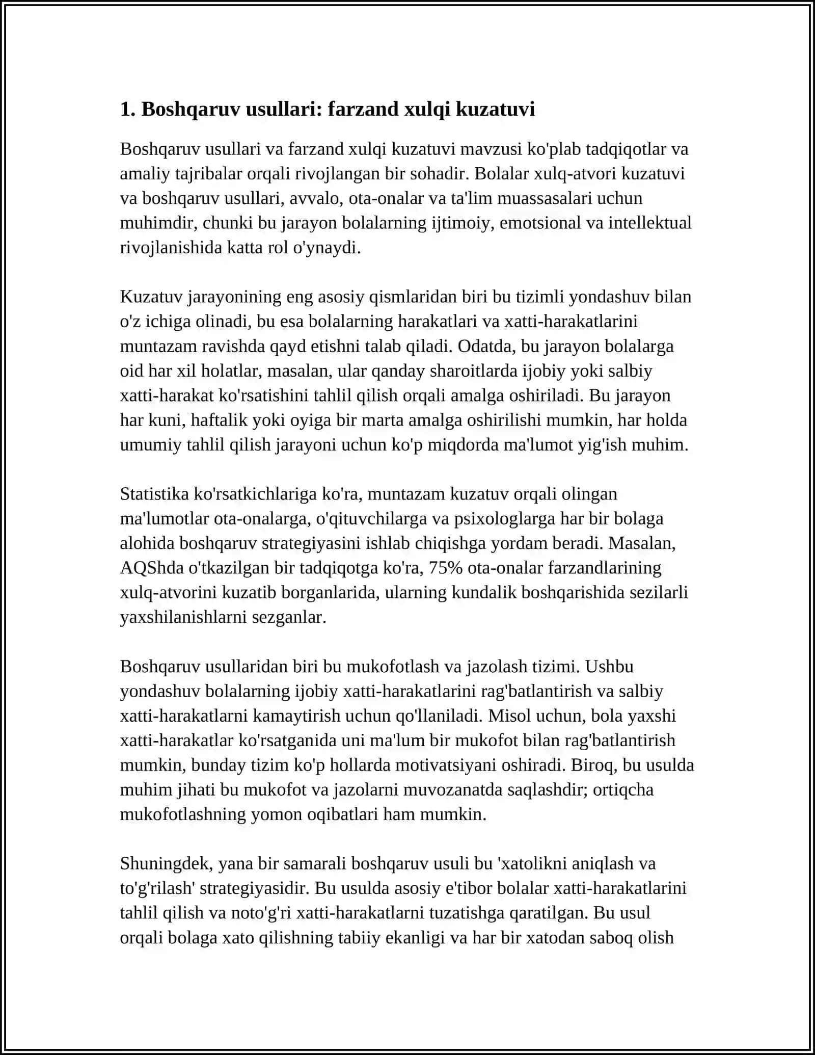 HUJJATLAR BN ISHLASH XULQI OGISHGAN BOLALAR BOYICHA TAHLIL (PRATAKOLLAR, KUZATISH HUJATLARI) 3