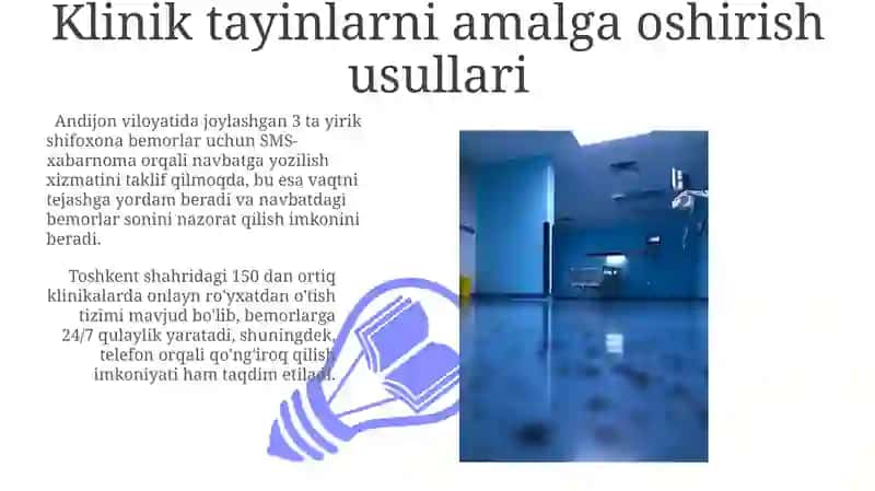Klinik tayinlarni amalga oshirish usullari 3