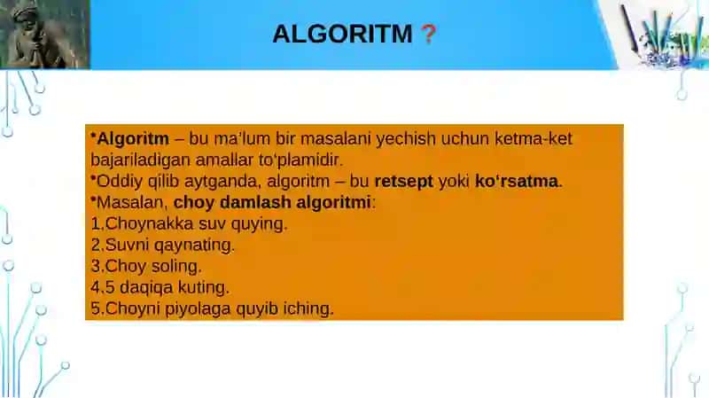 Algoritmlash va dasturlash asoslari 3