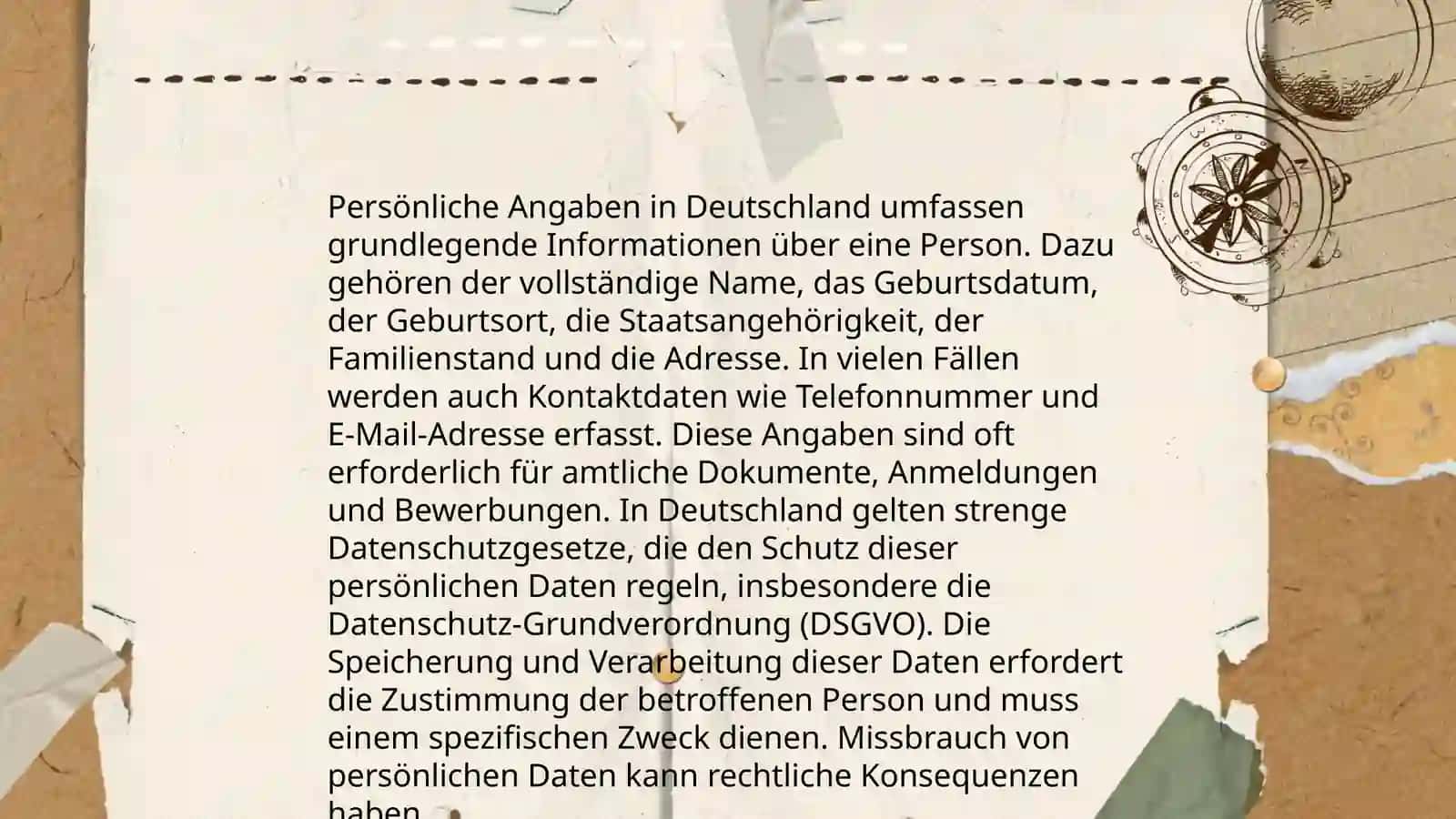 Einen Lebenslauf schreiben 3