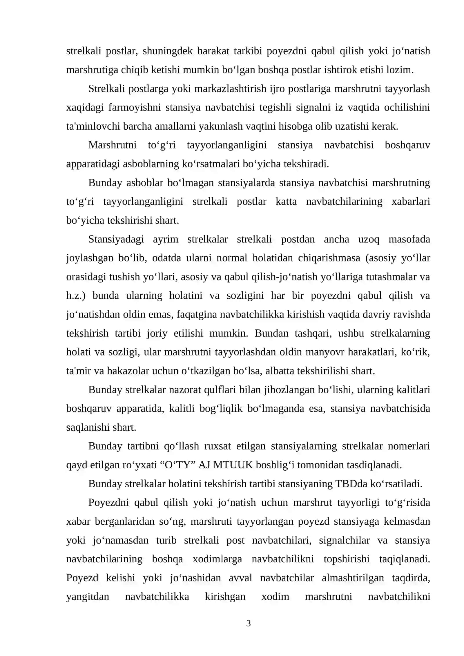 Harakat xavfsizligini ta’minlash 3
