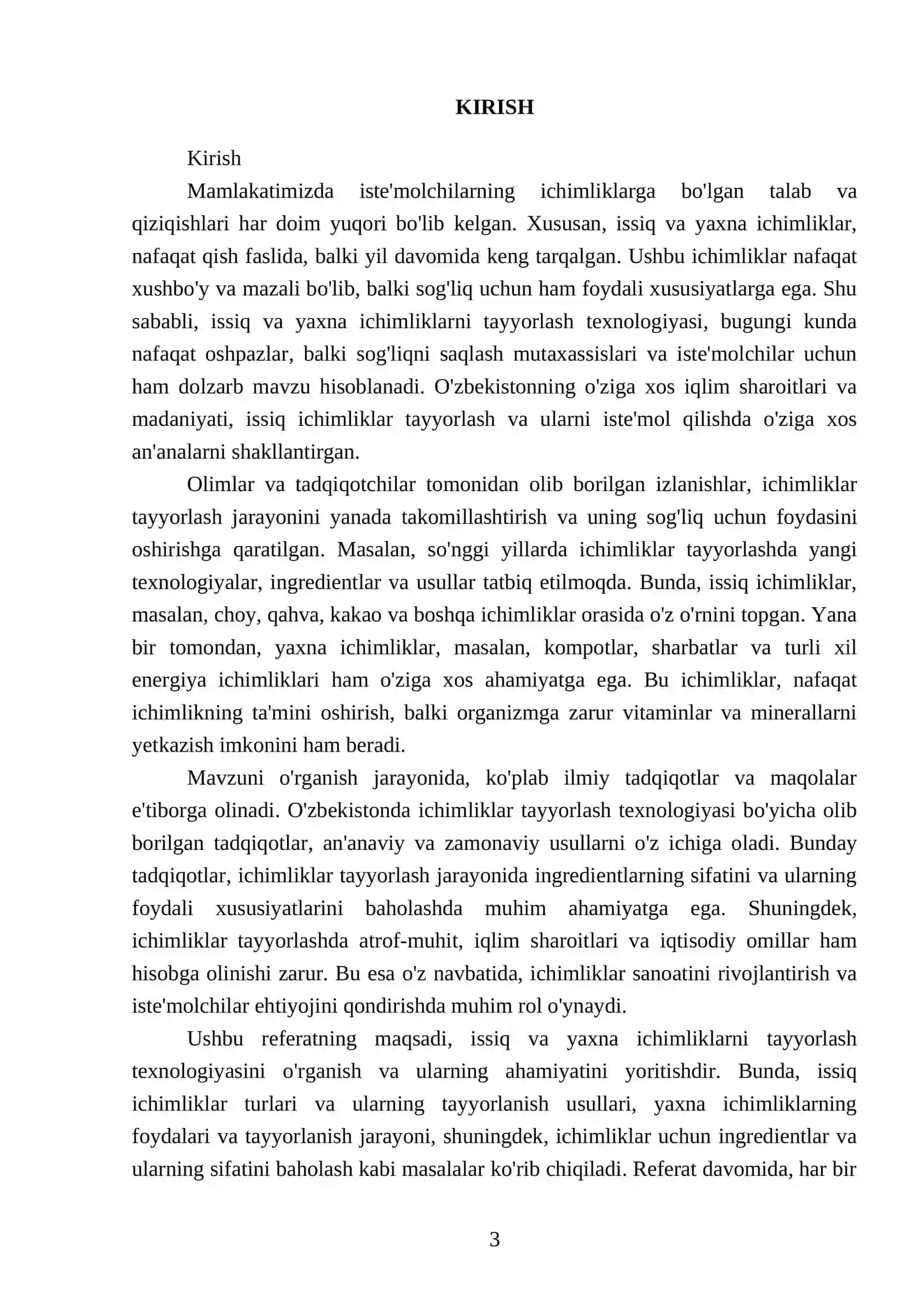 Issiq va yaxna ichimliklarni tayyorlash texnologiyasi 3