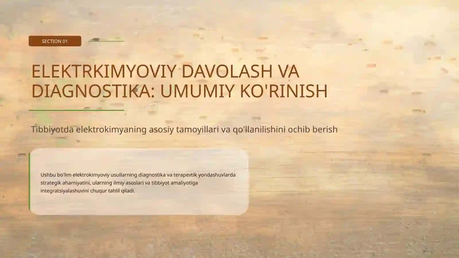 Elektrokimyoviy davolash va diagnostika usullari 3