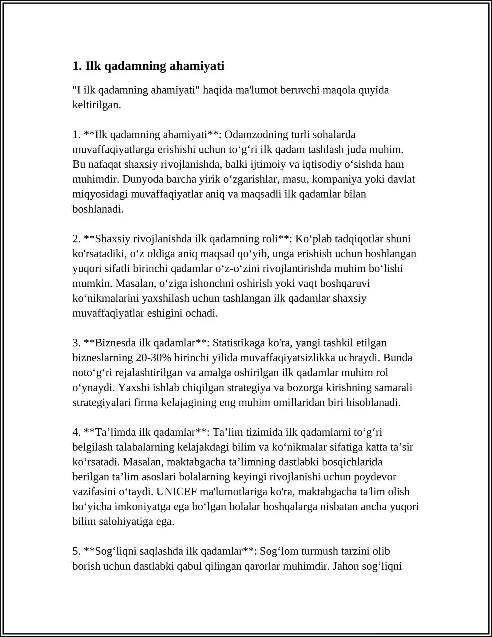 ILK QADAM 3