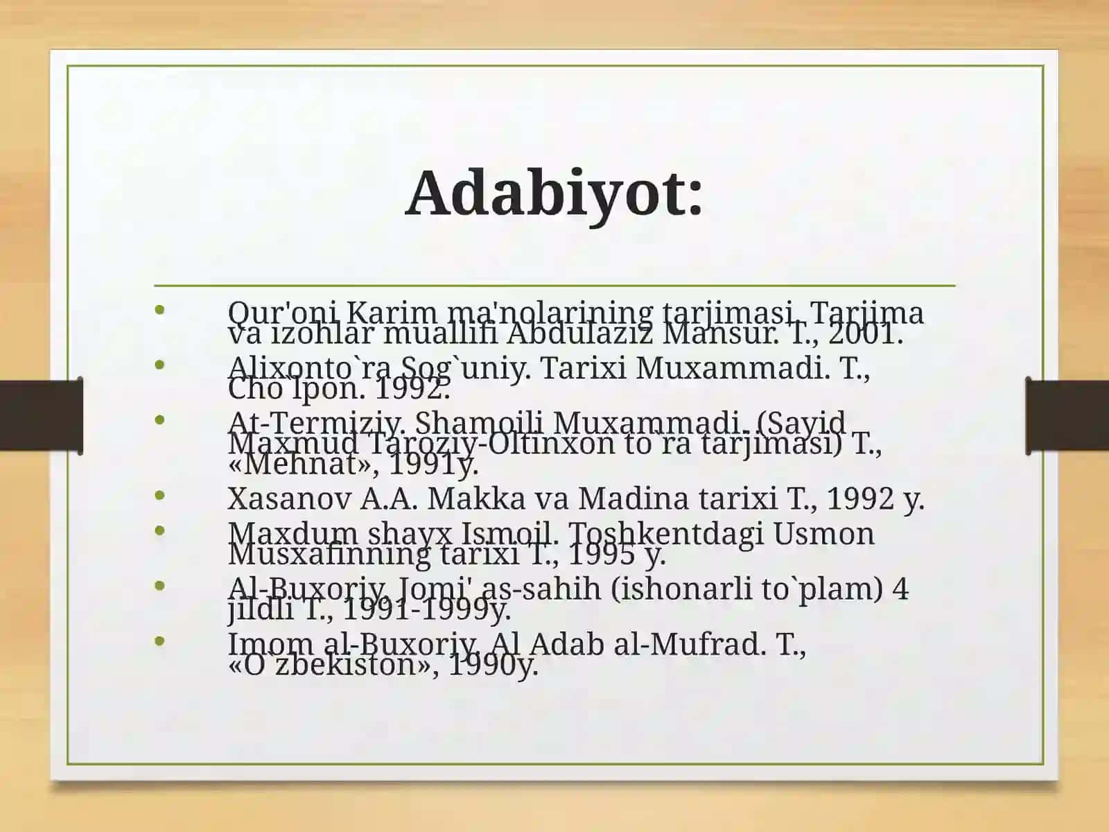 Islom dinitarixiva mohiyati 3