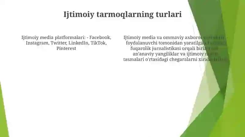 Ijtimoiy media va ommaviy axborot vositalari 3