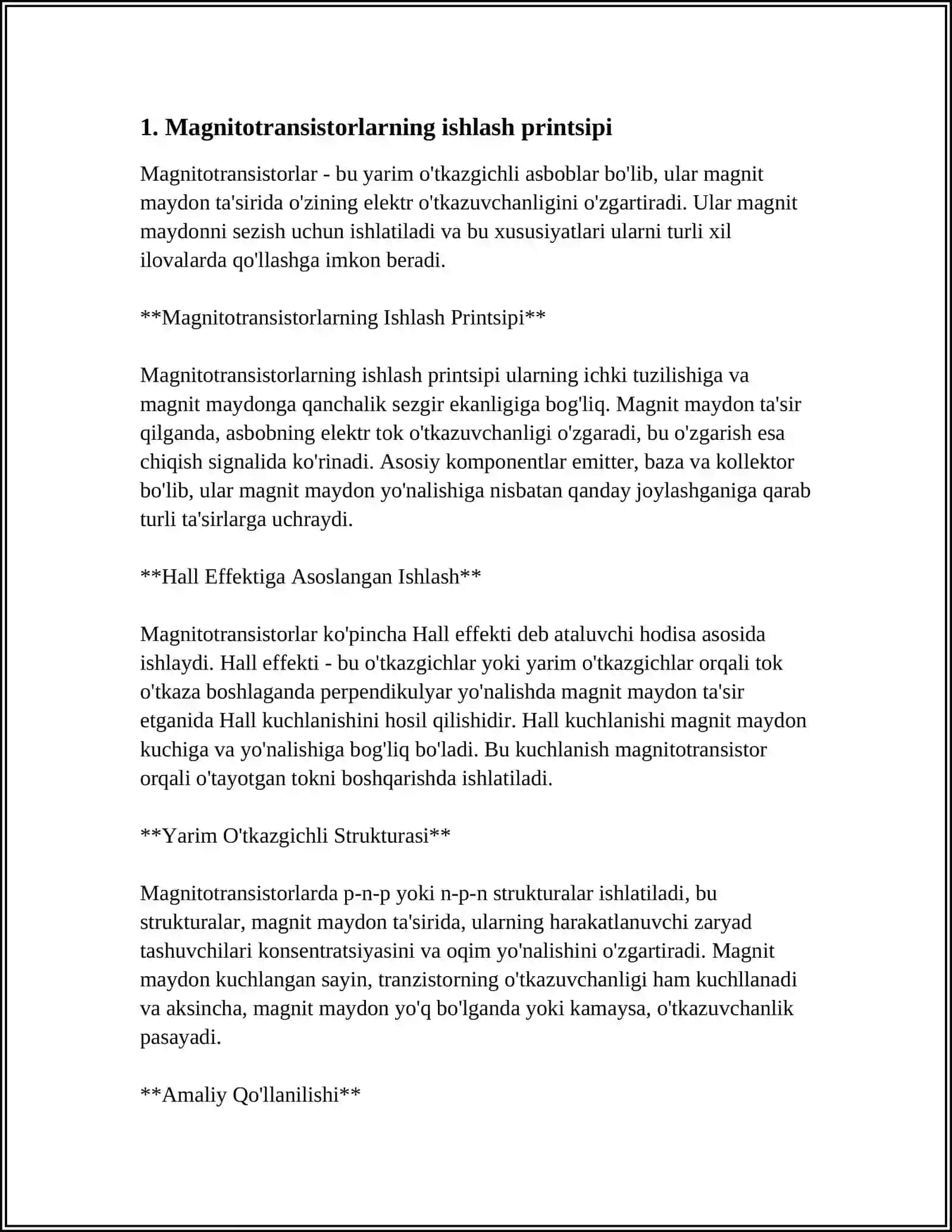 MAGNITOTRANZISTORLAR 3