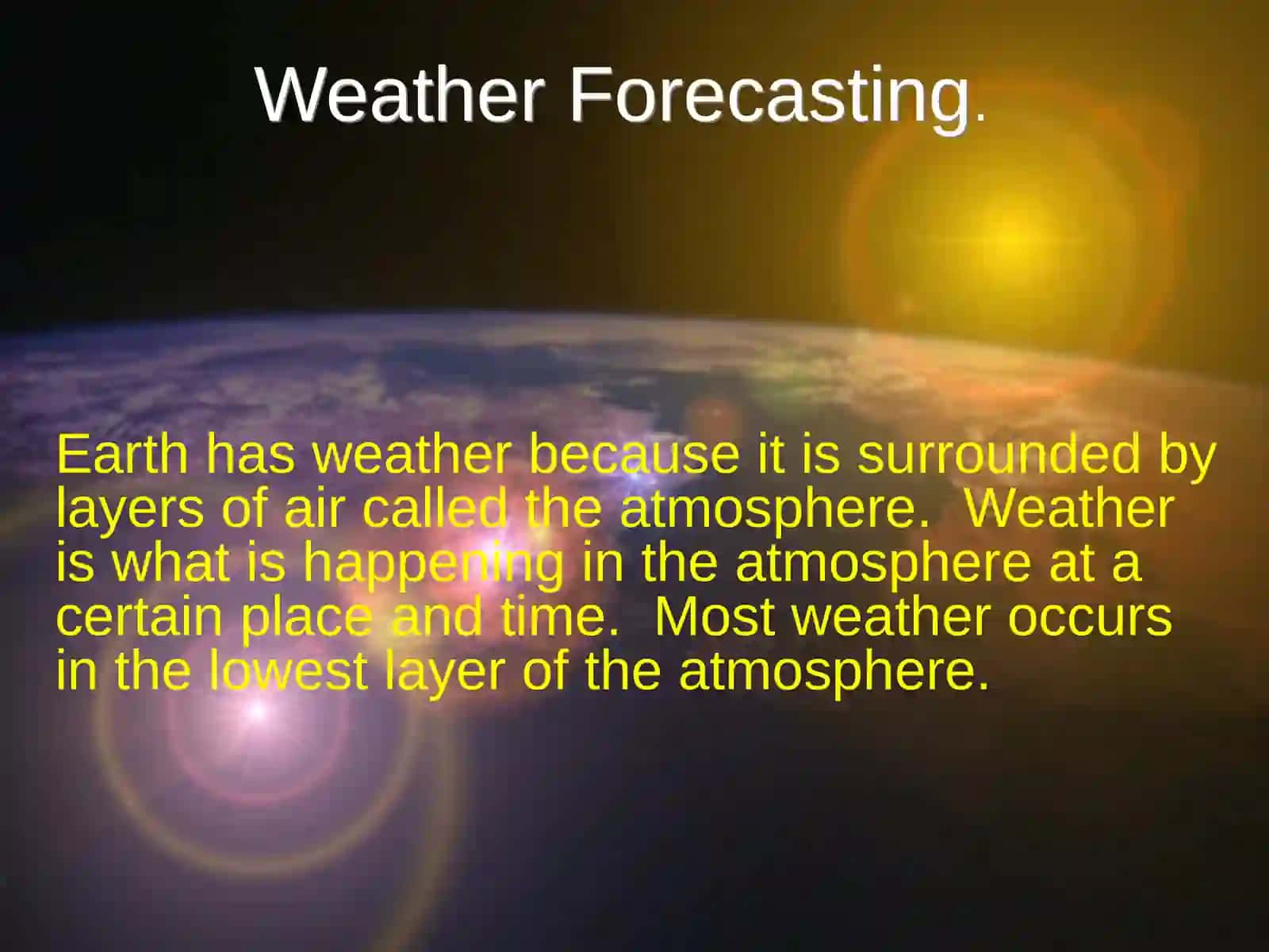 Weather Forecasting 3