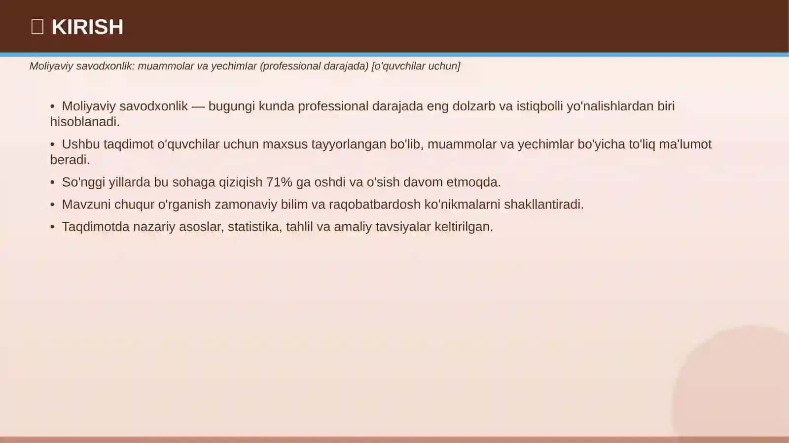 PROFESSIONAL TAQDIMOT • 2026 3