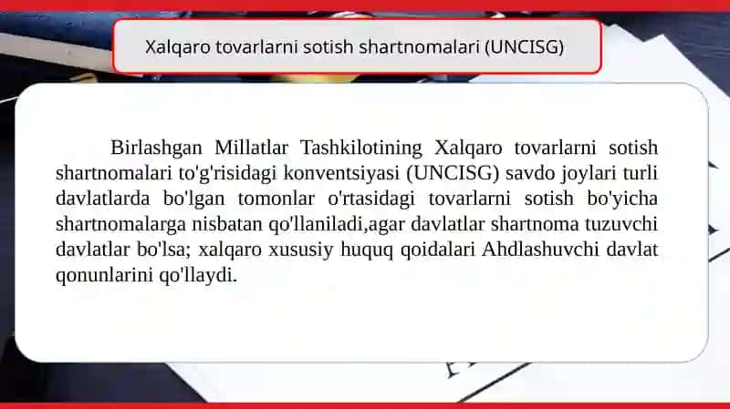 Xalqaro tovarlarni sotish shartnomalari 3