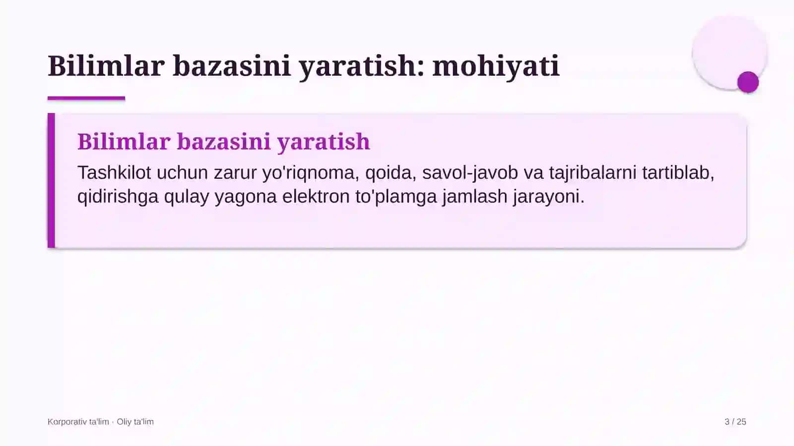 startaplarda bilimlar bazasini yaratish 3205 3