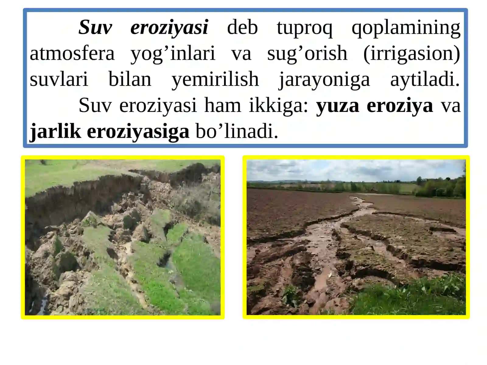 13 TUPROQ EROZIYASI VA DEGRADATSIYASI, ULARGA QARSHI KURASH CHORALARI 3