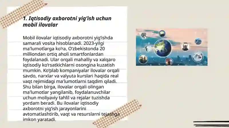 Iqtisodiy axborotni yig‘ish uchun mobil ilovalar 3