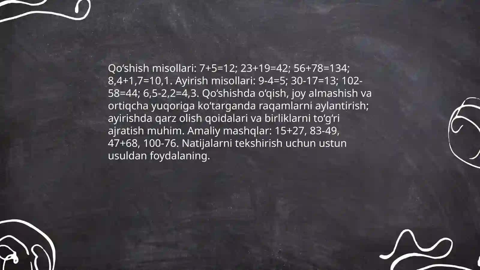 Hisoblashga oid misollar 3