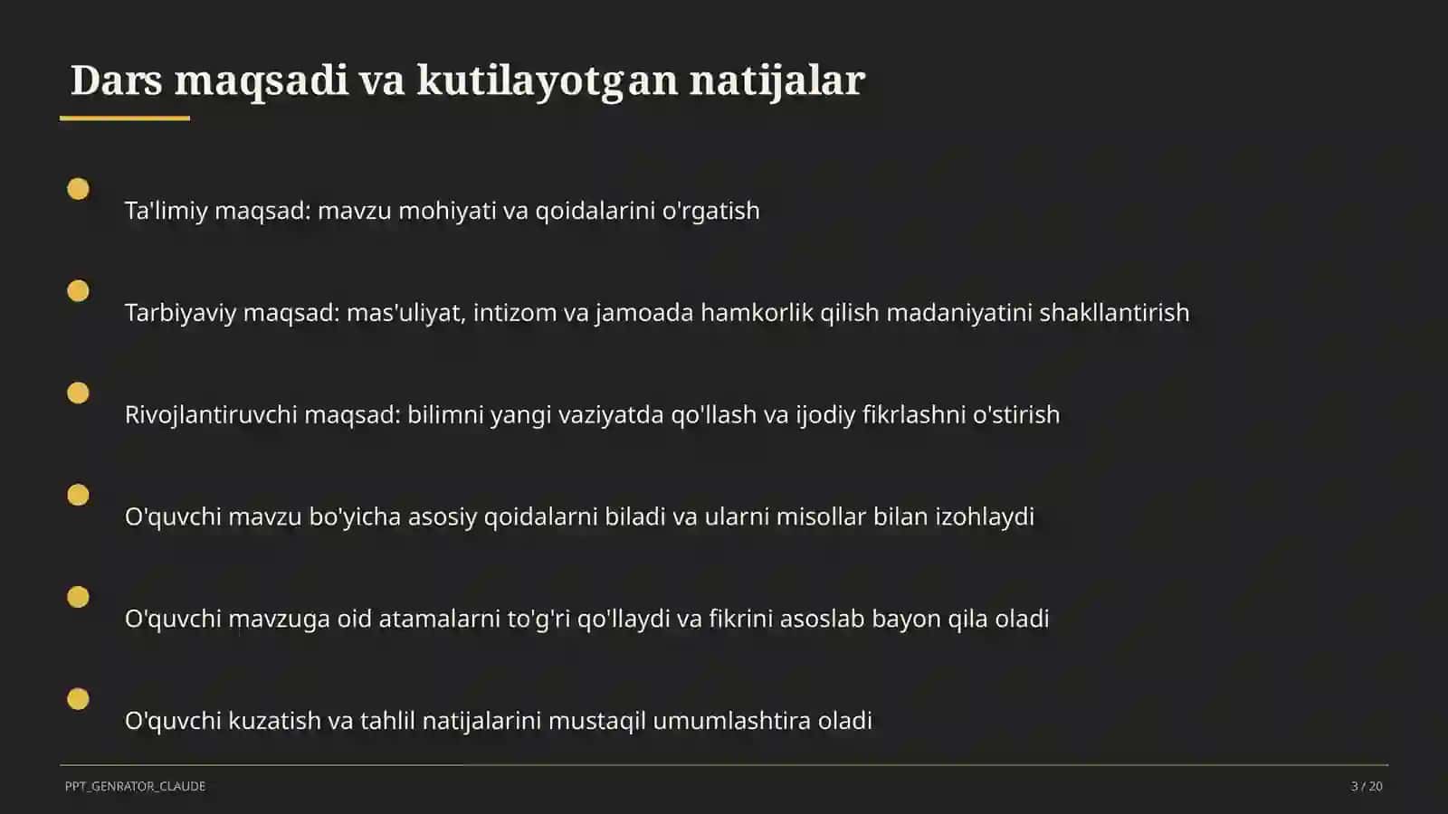 So'zning tarkibi: o'zak va qo'shimcha (3-sinf) 3