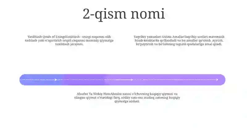 Sonlarni Yaxlitlash Qoidalari Va Taqribiy Sonlar Ustida Amallar.Absalut Va Nisbiy Hato 3