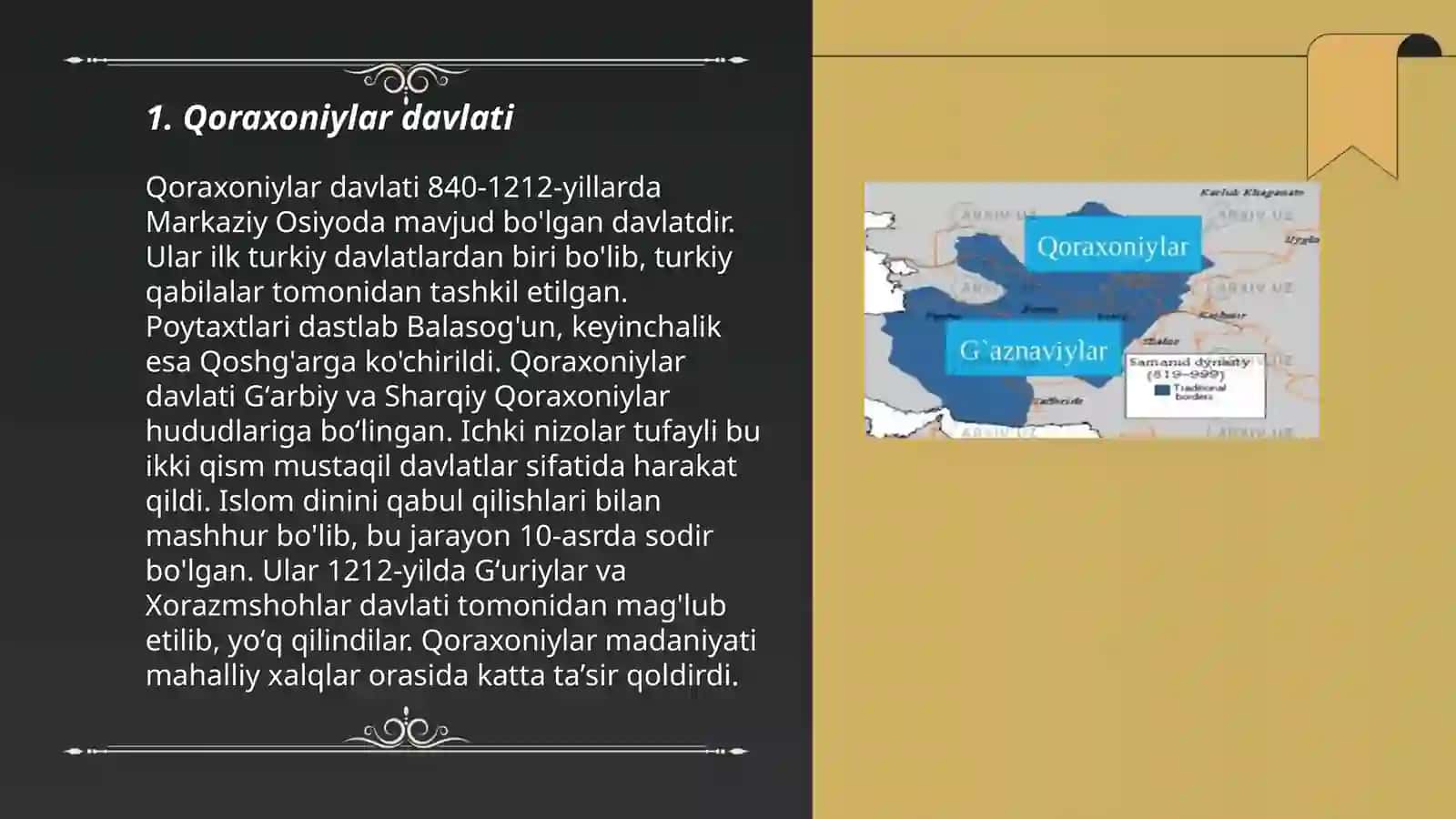 Qoraxoniylar 3