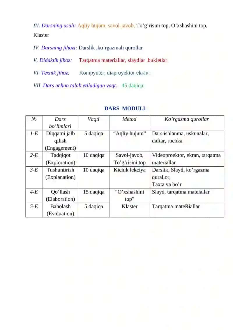 Tabiatdagi elektr hodisalar. 5E 3