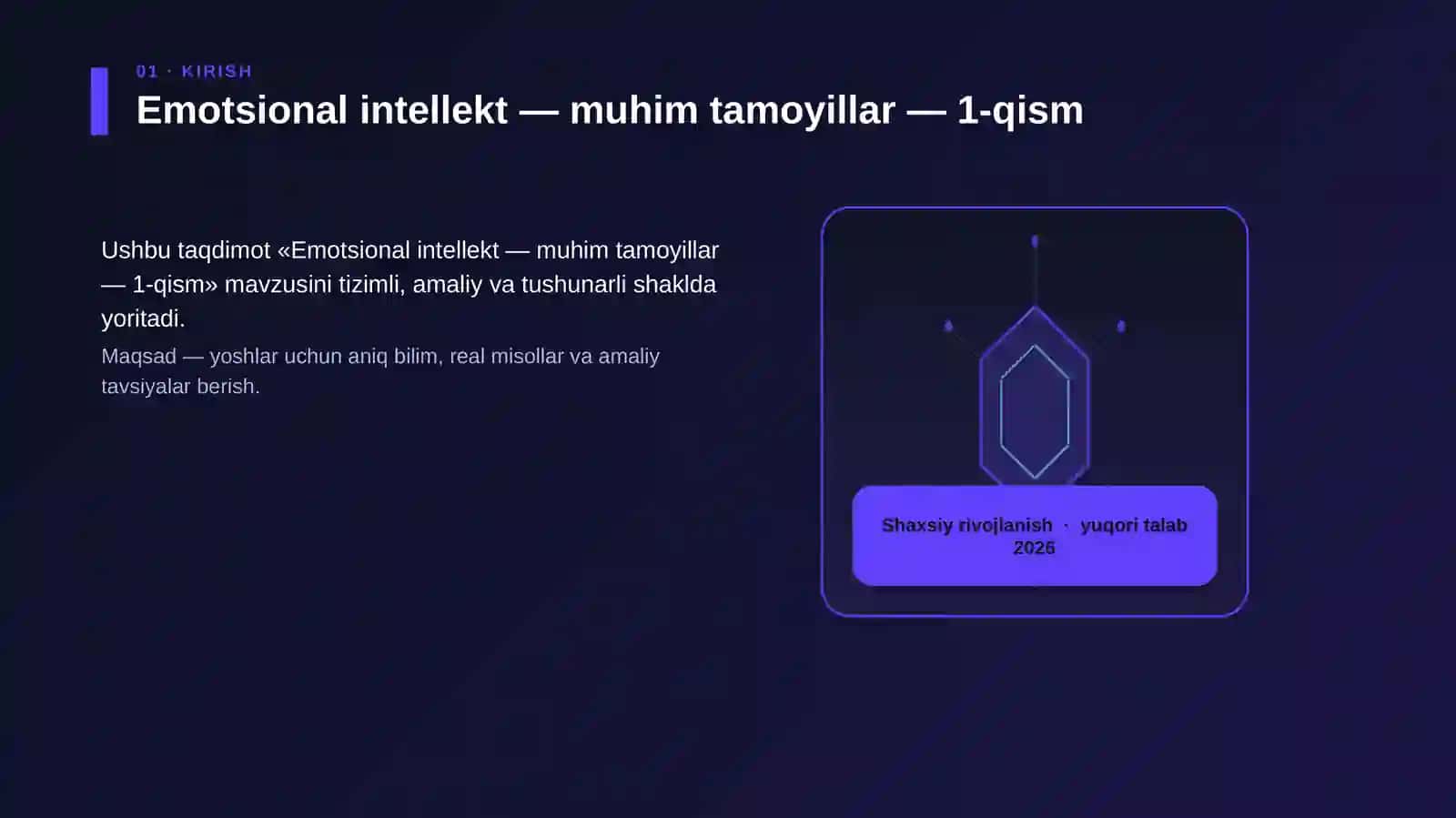 Emotsional intellekt — muhim tamoyillar — 1-qism 3