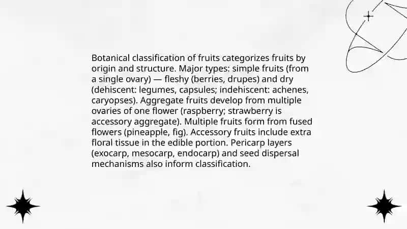 Botanical classification of fruits 3