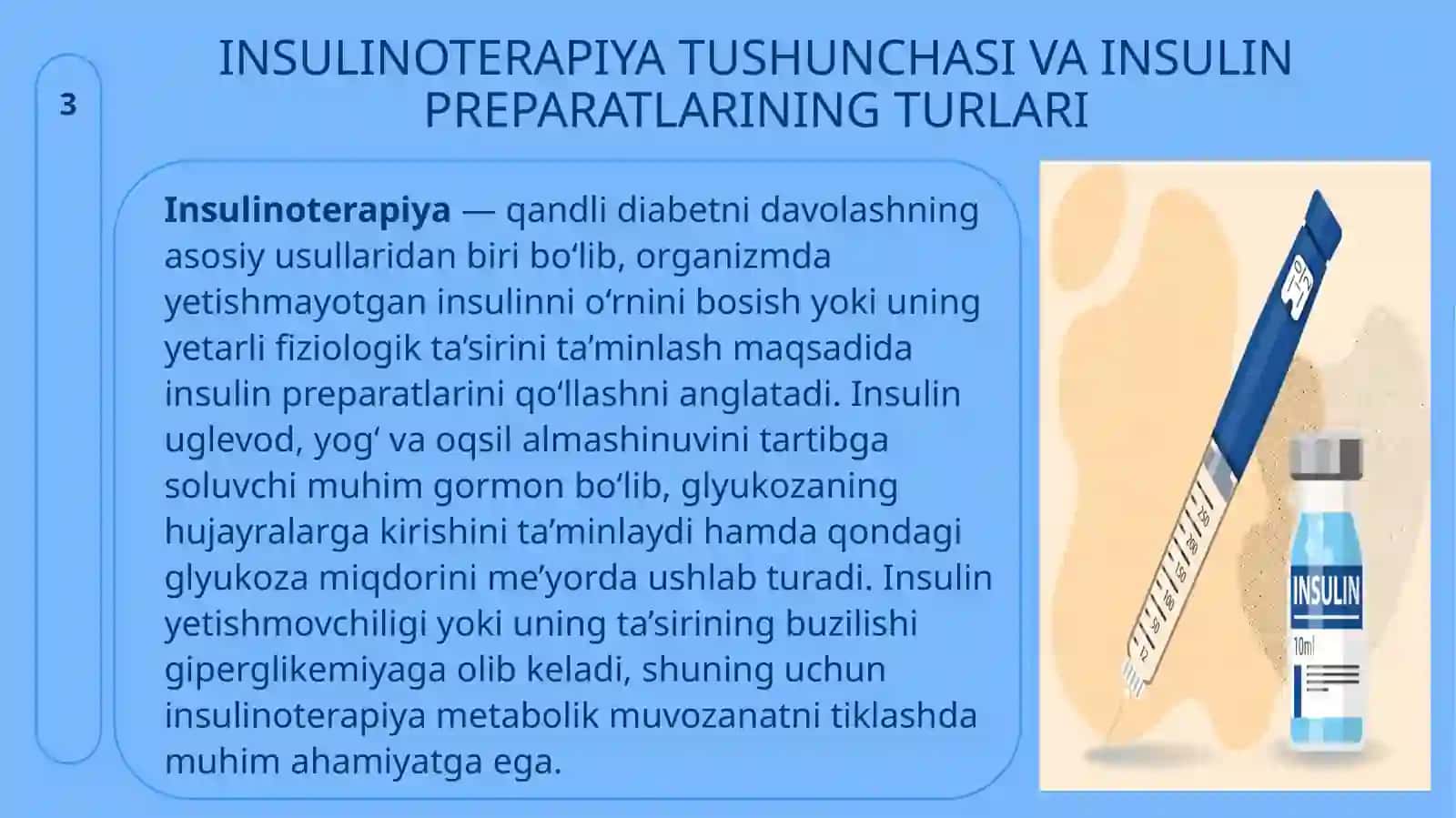Insulinoterapiya va insulin analoglari 3