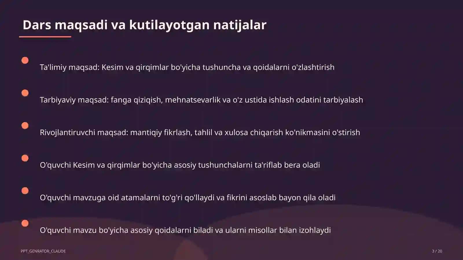 Kesim va qirqimlar (9-sinf) 3