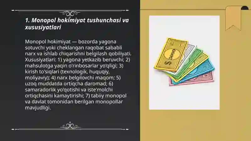 Monopol hokimiyat va jamiyat farovonlogi 3