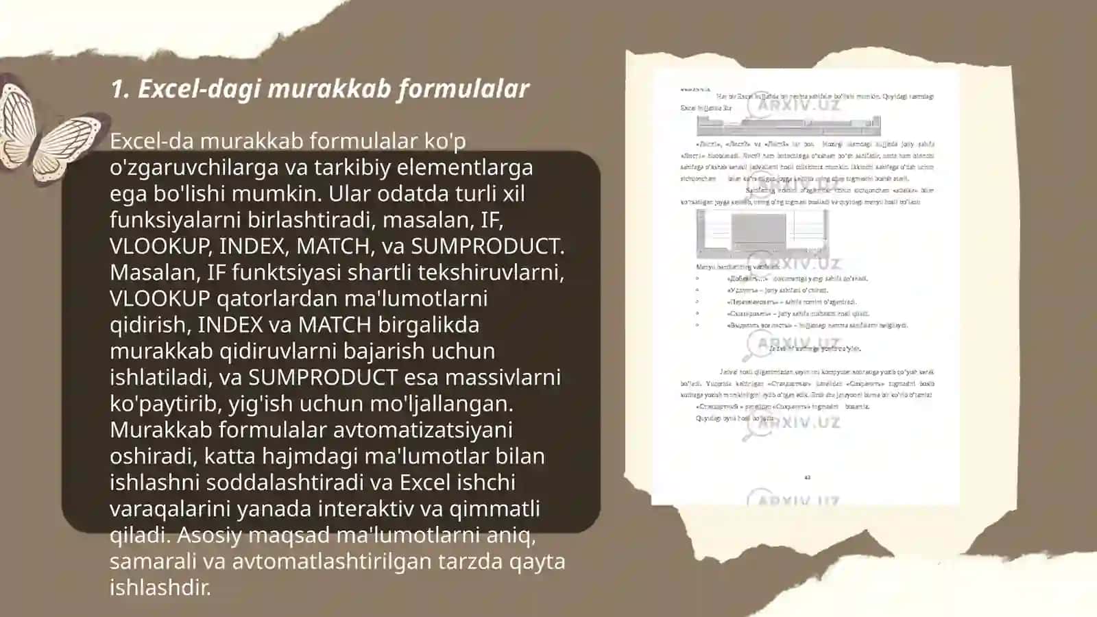 Excel-dagi murakkab formulalar 3