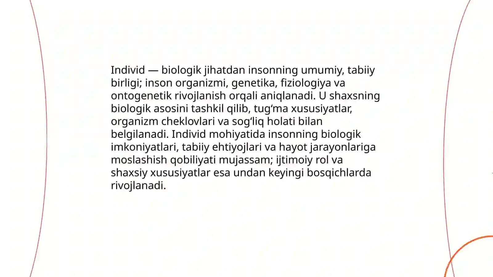 Individ, Shaxs, Individuallik Tushunchasi 3