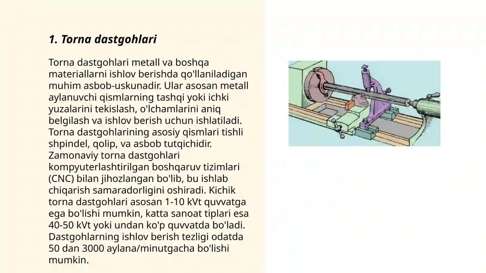 Torna dastgohlari 3