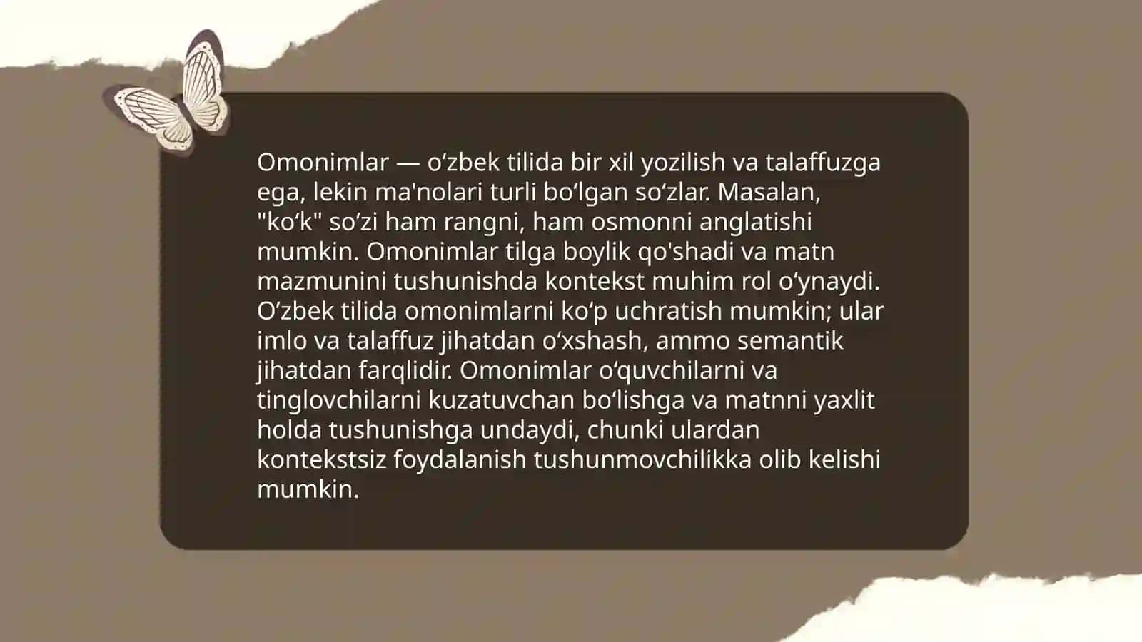 Omonimlar 3