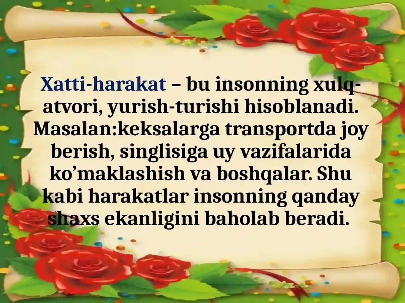 ANDIJON SHAHAR5-UMUMTA’LIM MAKTABITARBIYA FANI O’QITUVCHISHI 3