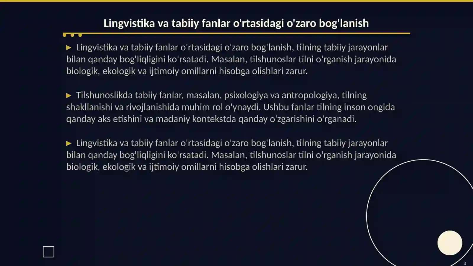 Tilshunoslikning tabiiy fanlar bilan aloqasi 3