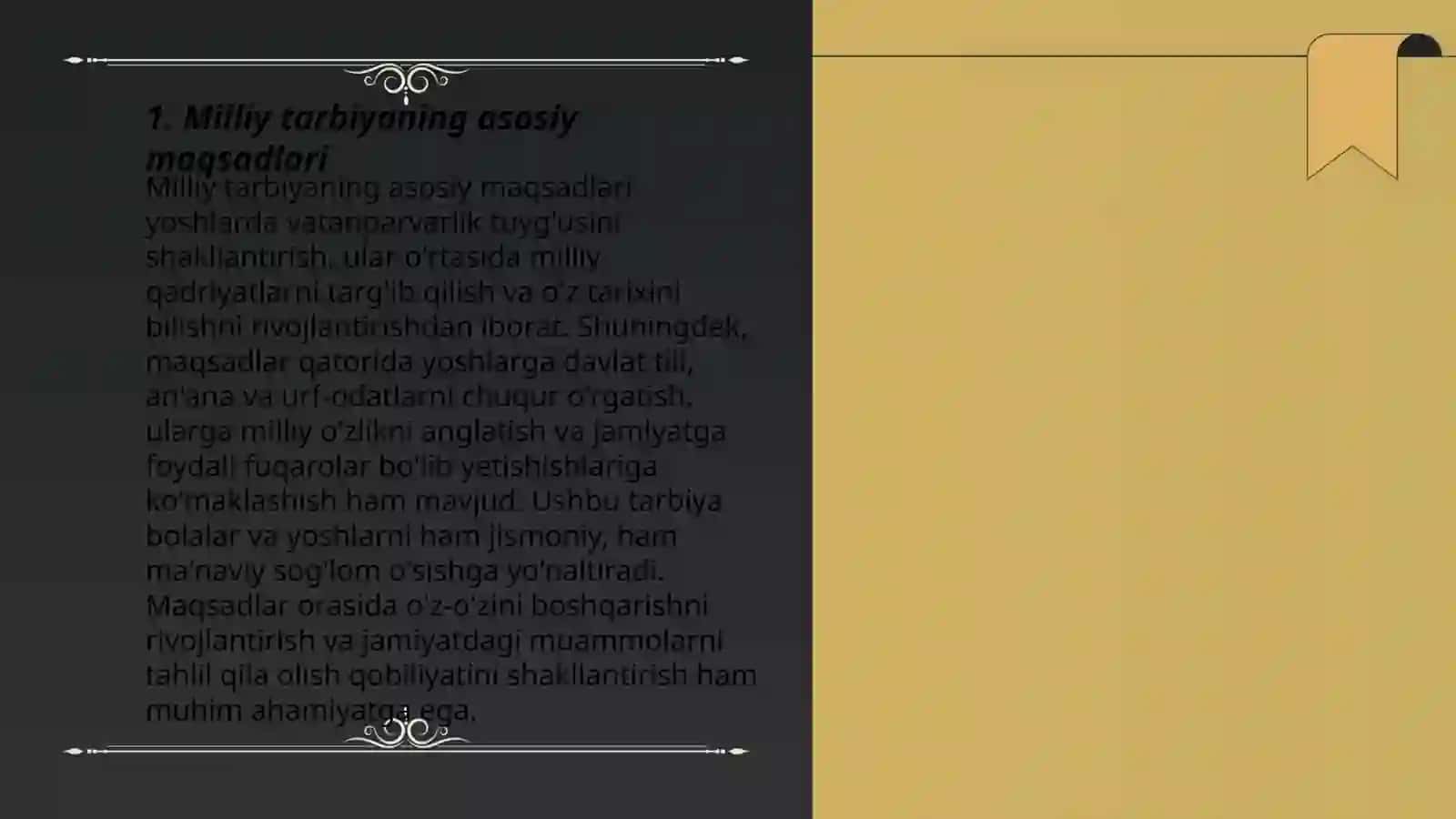 Milliy tarbiya avloddan avlodga ótuvchi milliy madaniyat vositasi sifatida 3