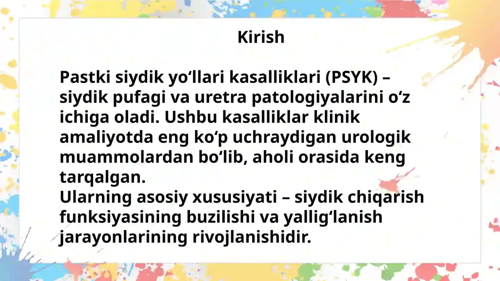 Pastki siydik yo'llari kasalliklari 3